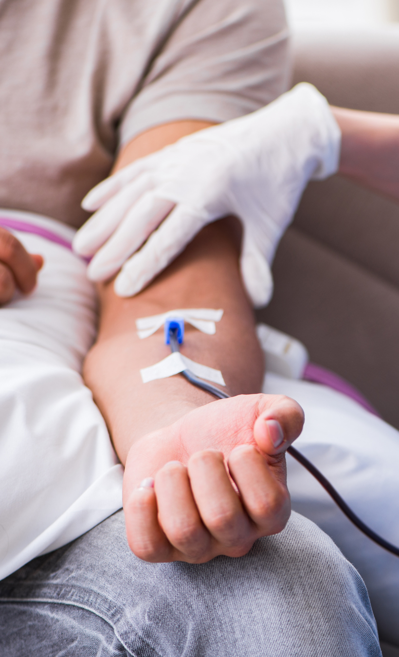 Blood donation process